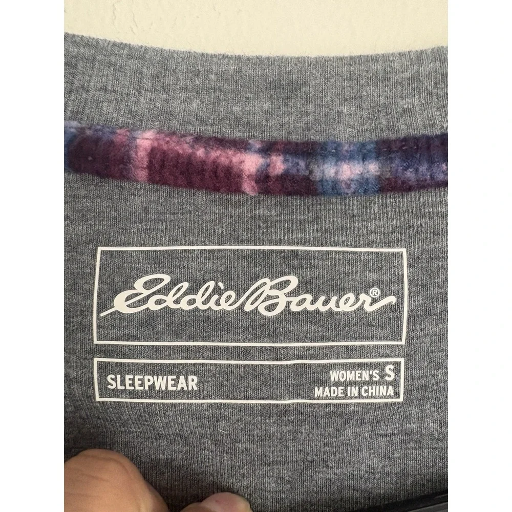 Eddie Bauer Grey Waffle Knit Henley VNeck Long Sleeve SMALL Capsule‎ Wardrobe